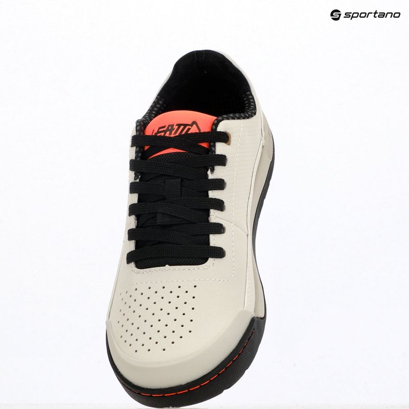 Vyriški platforminiai dviračių batai Leatt Flat 2.0 cream white 9