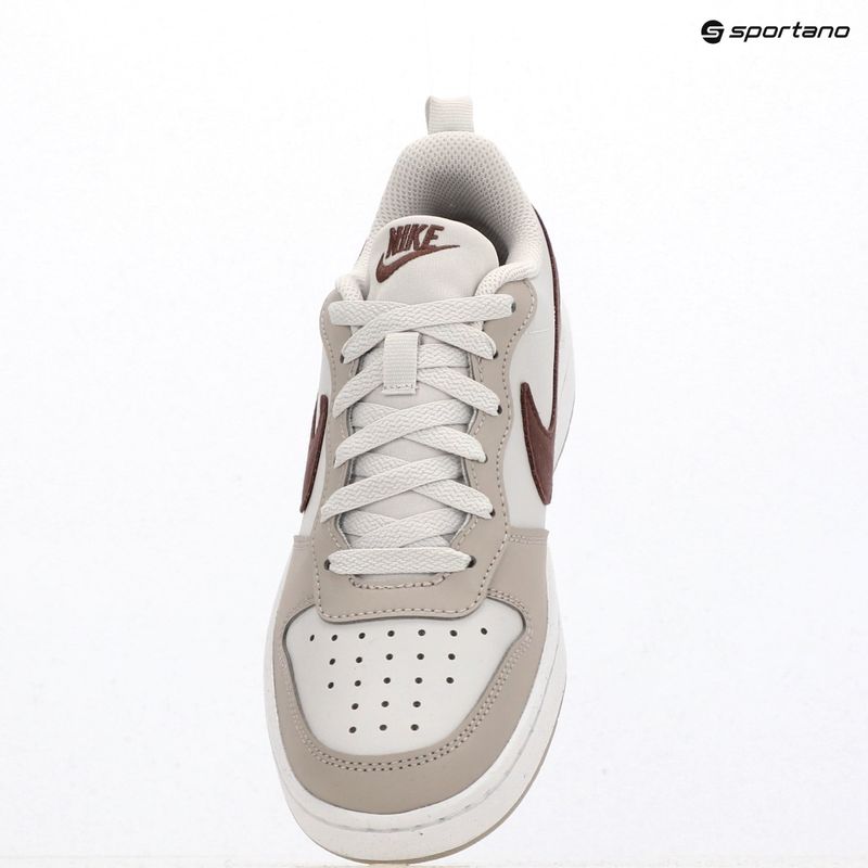 Vaikiški batai Nike Court Borough Low Essential+ vast grey/moon particle/white/tattoo 9