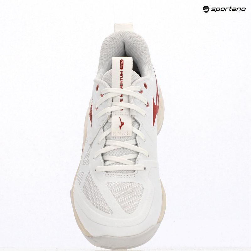 Moteriški tinklinio bateliai Mizuno Wave Momentum Pro white/rose elegance/lava falls 9