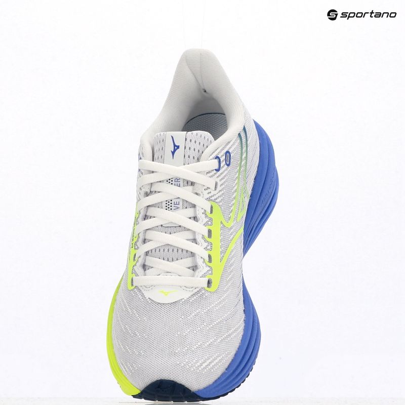 Moteriški bėgimo bateliai Mizuno Wave Rider 29 white/lightning yellow/ultramarine 9