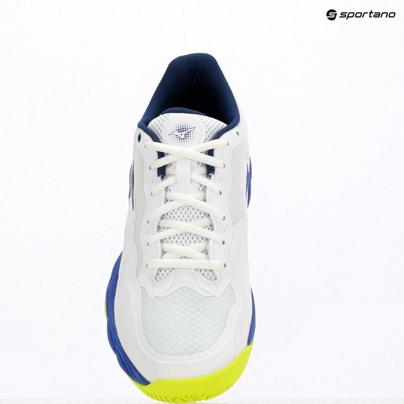 Vyriški teniso batai Mizuno Wave Enforce Court AC white/dazzling blue/lightning 9