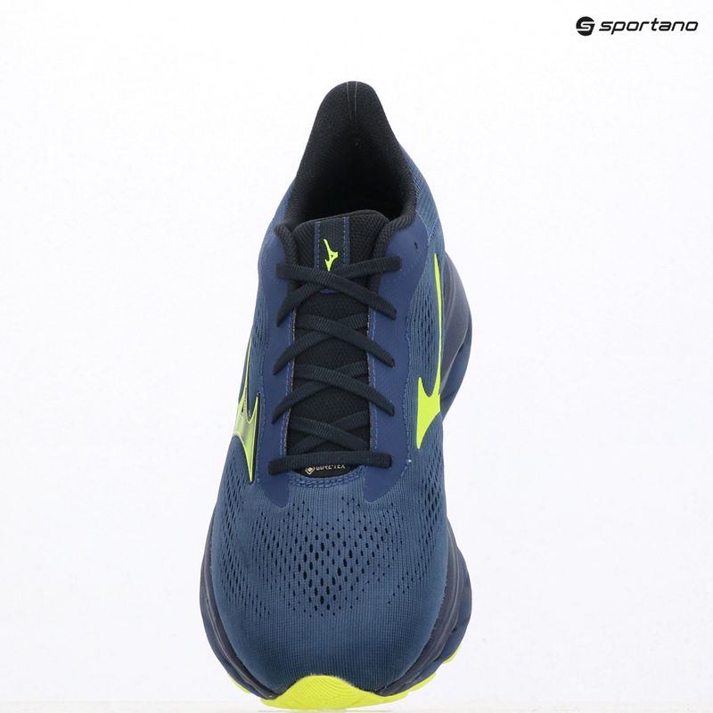 Vyriški bėgimo bateliai Mizuno Wave Serene 2 GTX estate blue/lightning yellow 14