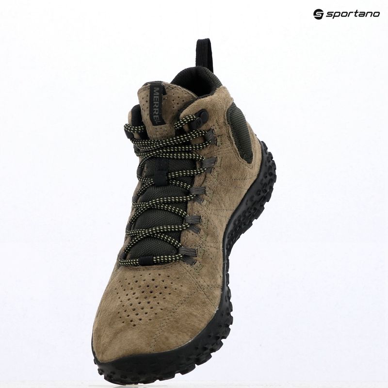 Vyriški barefoot batai Merrell Wrapt Mid WP olive/black 9