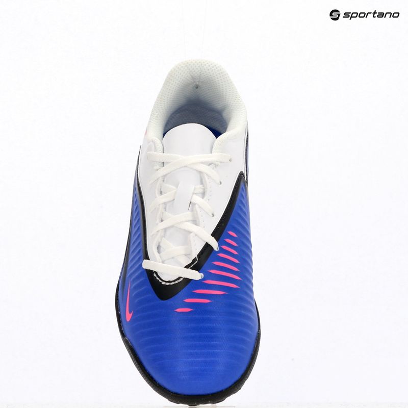 Vaikiški futbolo bateliai Nike Jr. Phantom 6 Low Club TF racer blue/white/pink blast 11
