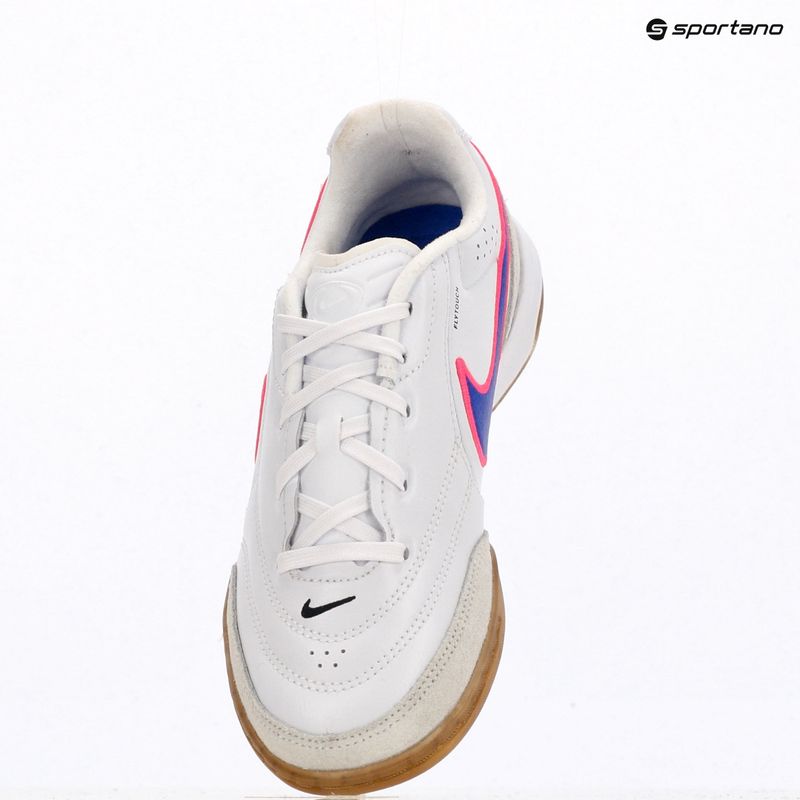 Vaikiški futbolo bateliai Nike Tiempo Streetgato Jr white/pink blast/racer blue 10