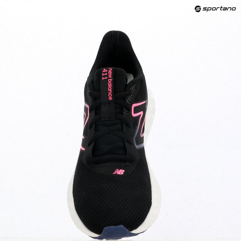 Moteriški bėgimo batai New Balance Fresh Foam 411's V3 black/real pink/blue oyster 9
