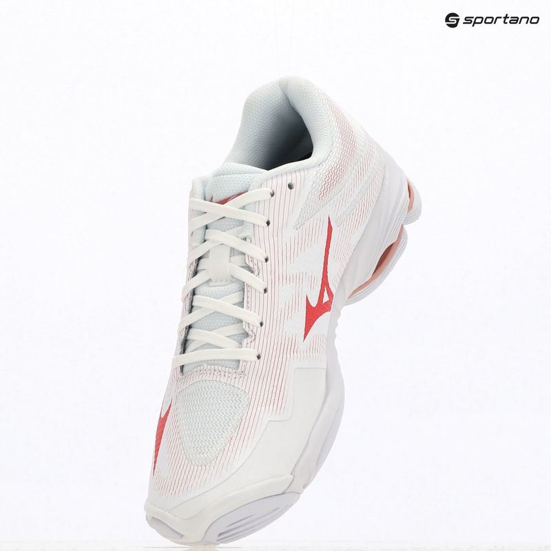 Moteriški tinklinio bateliai Mizuno Wave Lightning Pro white/rose elegance/lava falls 12