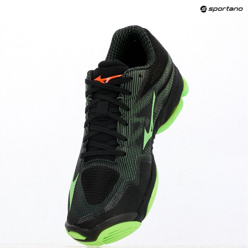 Tinklinio bateliai Mizuno Wave Lightning Pro black/gloving apple/mandarin orange 9