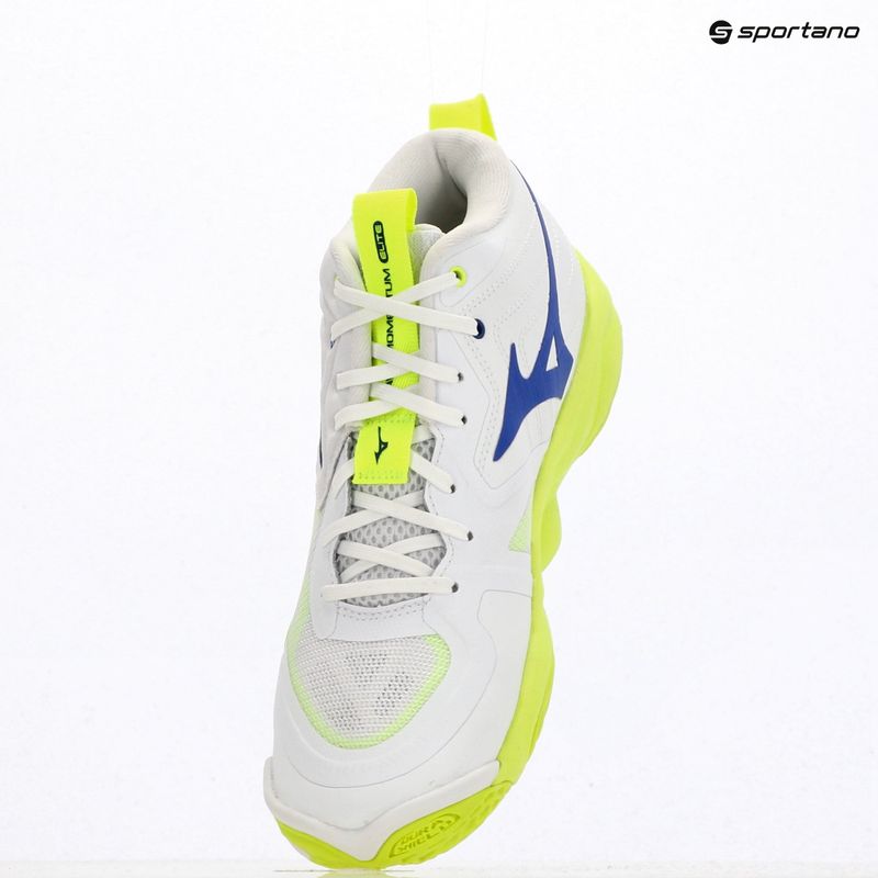 Tinklinio bateliai Mizuno Wave Momentum Elite Mid white/lightning yellow/dazzling blue 12