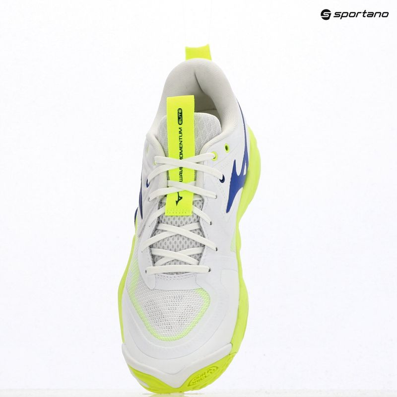 Tinklinio bateliai Mizuno Wave Momentum Elite white/lightning yellow/dazzling blue 12
