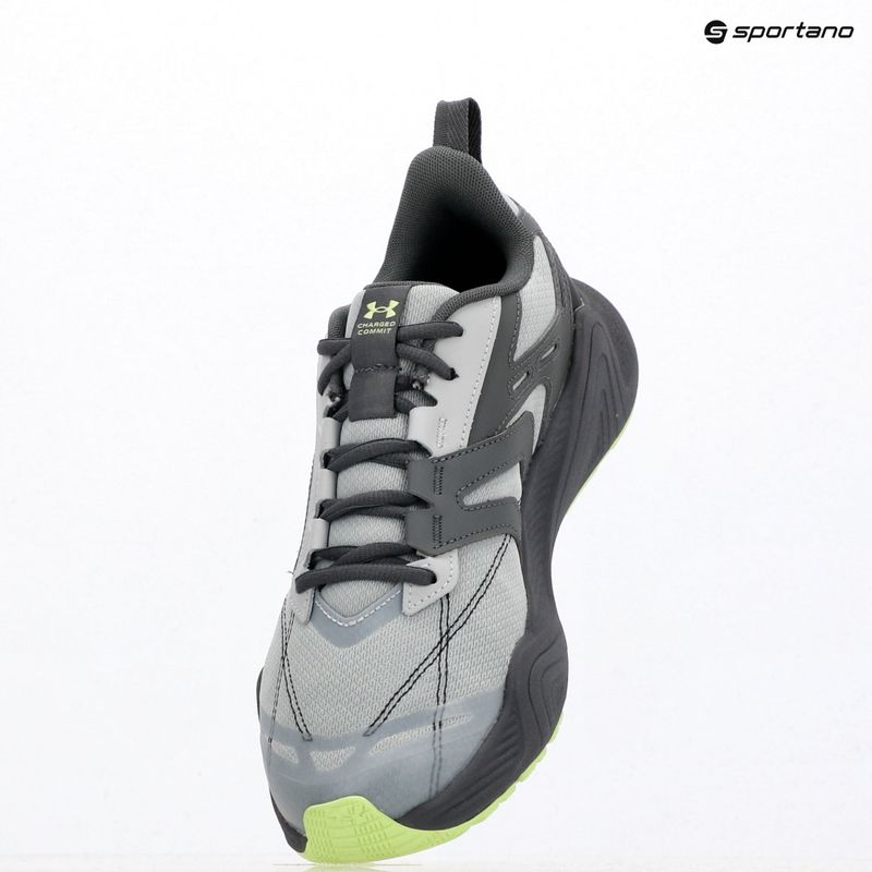 Vyriški treniruočių batai Under Armour Charged Commit TR 5 Mod Gray/Castlerock/Lumos Lime 9
