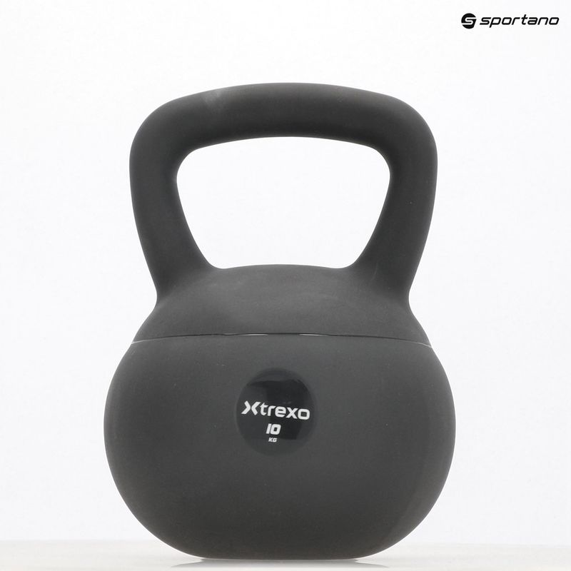 Kettlebell SOFT XTREXO 10 kg pilkas 9