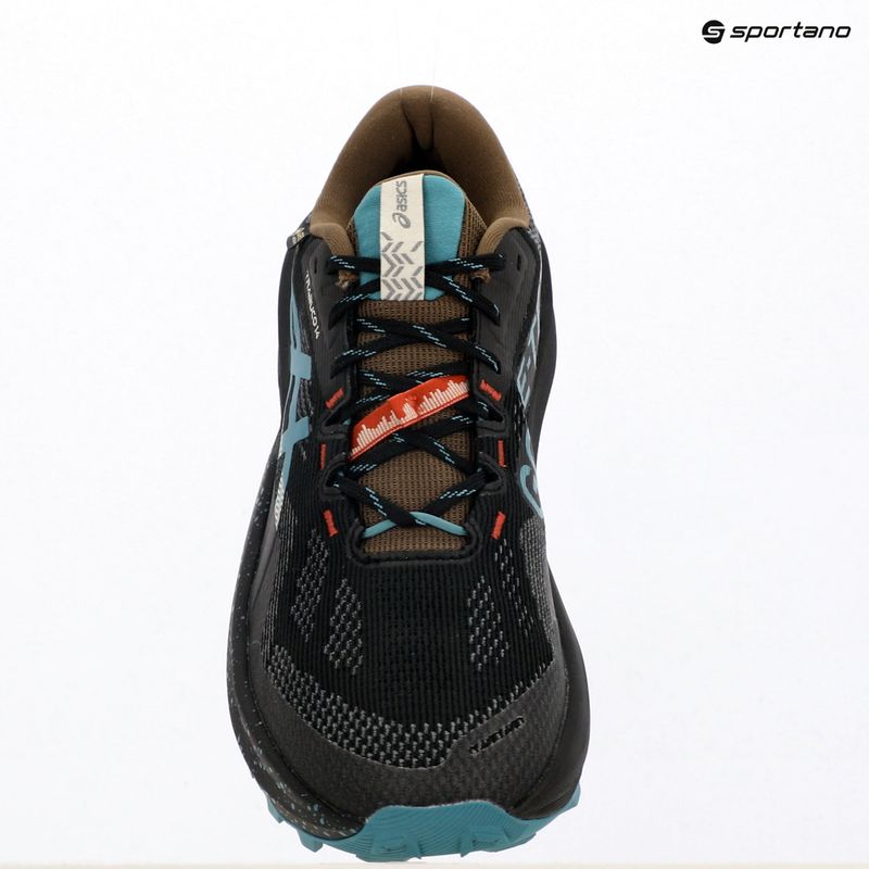 Vyriški bėgimo bateliai ASICS Trabuco 14 GTX black/misty pine 9