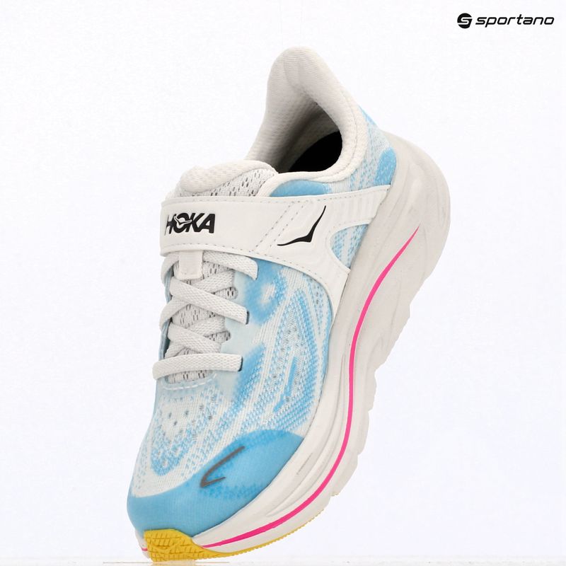 Vaikiški bėgimo batai HOKA Clifton 10 frost/soaring blue 18