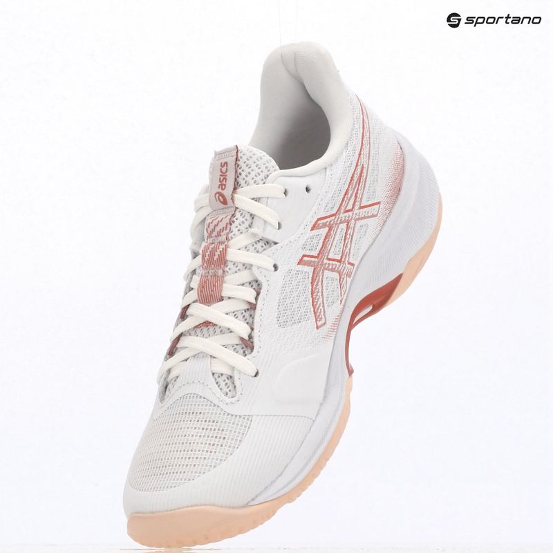 Moteriški tinklinio bateliai ASICS Netburner Ballistic FF 4 white/rose red 9