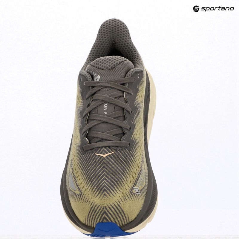 Vyriški bėgimo batai HOKA Clifton 9 GTX gravel/eggshell 18