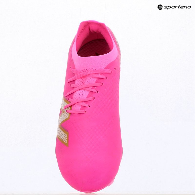 Futbolo batai New Balance Furon Pro V8 FG pink heat/sea salt/gold metallic 9