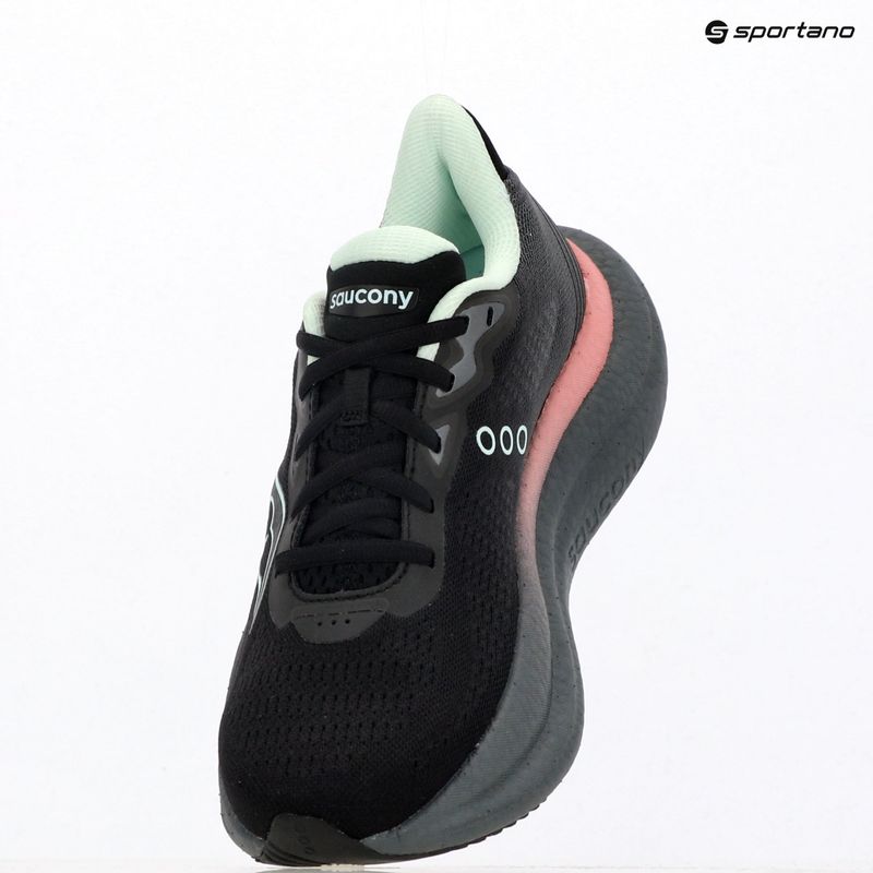 Moteriški bėgimo bateliai Saucony Triumph 23 black/calm 9