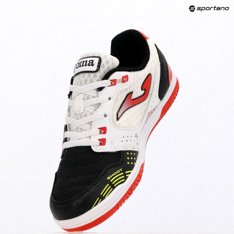 Vaikiški futbolo batai Joma Sala Max Jr IN white/black 9