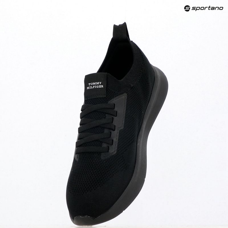 Vyriški batai Tommy Hilfiger Lightweight Knitted Runner black 9