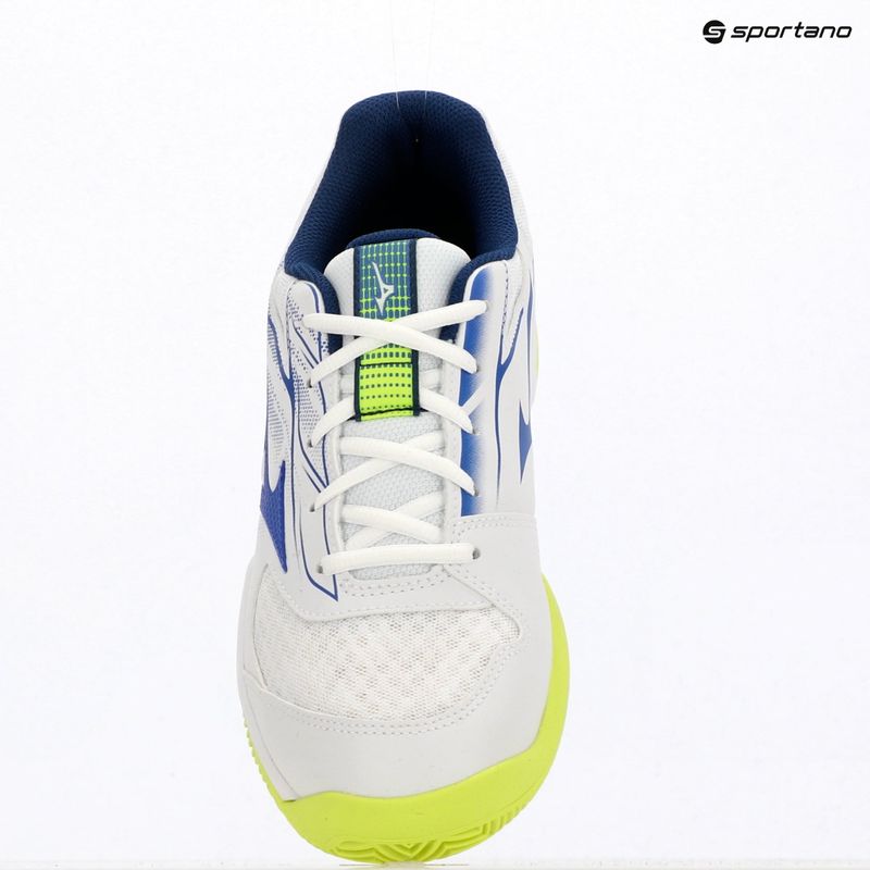 Vyriški teniso batai Mizuno Break Shot 5 CC white/dazzling blue/lightning 9