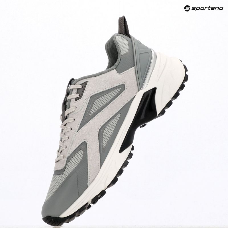 Vyriški batai Calvin Klein HM0HM02220 Hike Runner Stripe Mix Nylon Suede light grey/granite grey 9