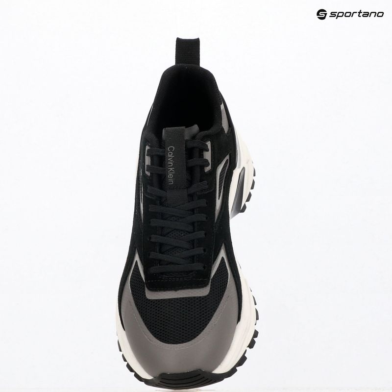 Vyriški batai Calvin Klein HM0HM02220 Hike Runner Stripe Mix Nylon Suede black/granite road 9