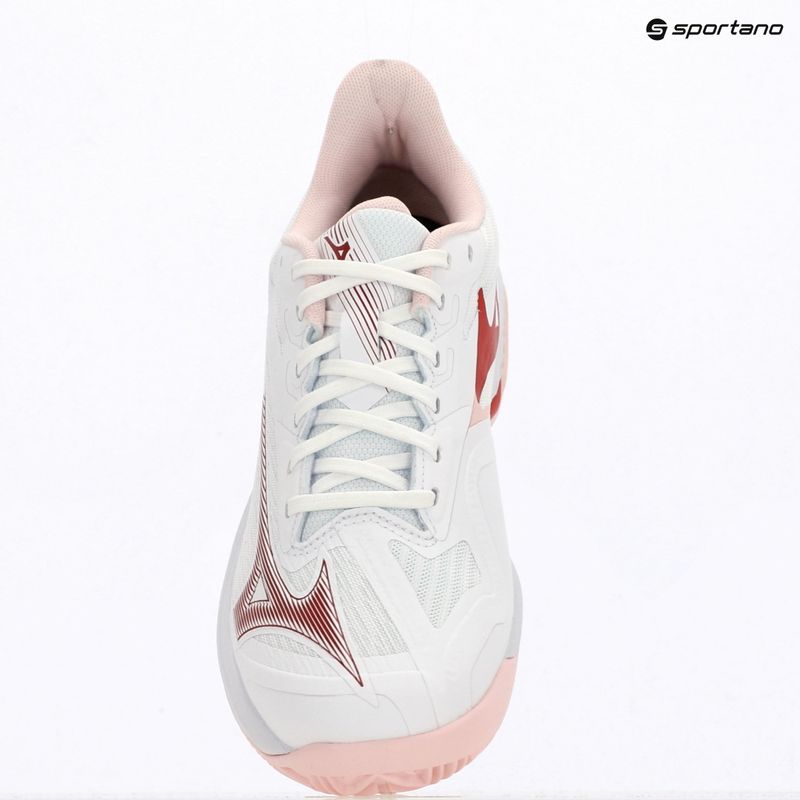 Moteriški teniso batai Mizuno Wave Exceed Court CC W white/pinkesque/barbados cherr 9