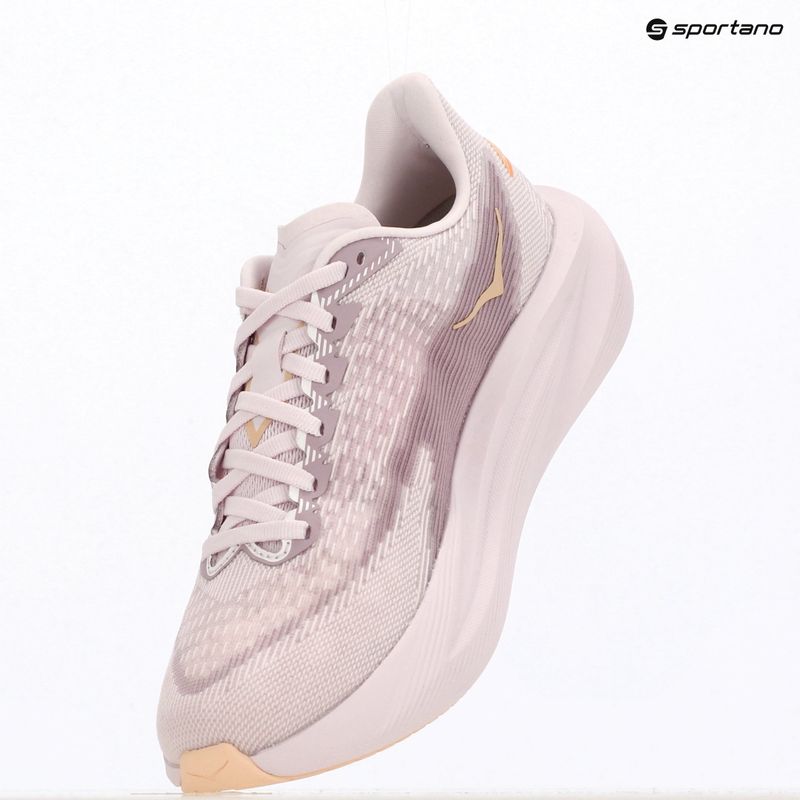 Moteriški bėgimo bateliai HOKA Mach 7 lilac cream/tangerine glow 18