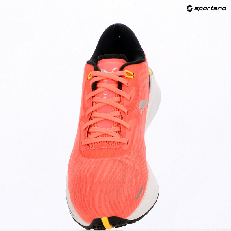 Moteriški bėgimo batai Puma Electrify Nitro 2 sunset glow/black/silver 9