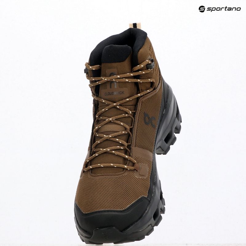 Vyriški turistiniai batai On Cloudrock Mid Waterproof earth/black 3