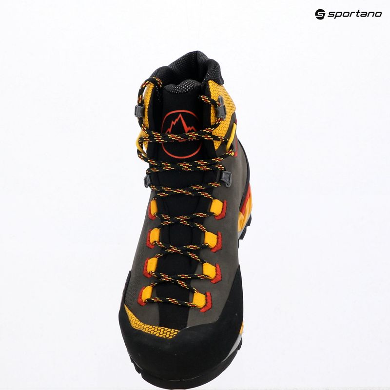 Vyriški aukštumų batai La Sportiva Trango Tech Leather GTX black/yellow 9