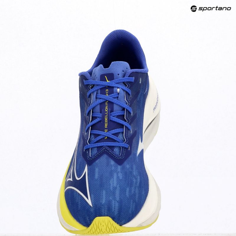 Vyriški bėgimo batai Mizuno Wave Rebellion Flash 3 dazzling blue/surf the web/fortune yellow 4