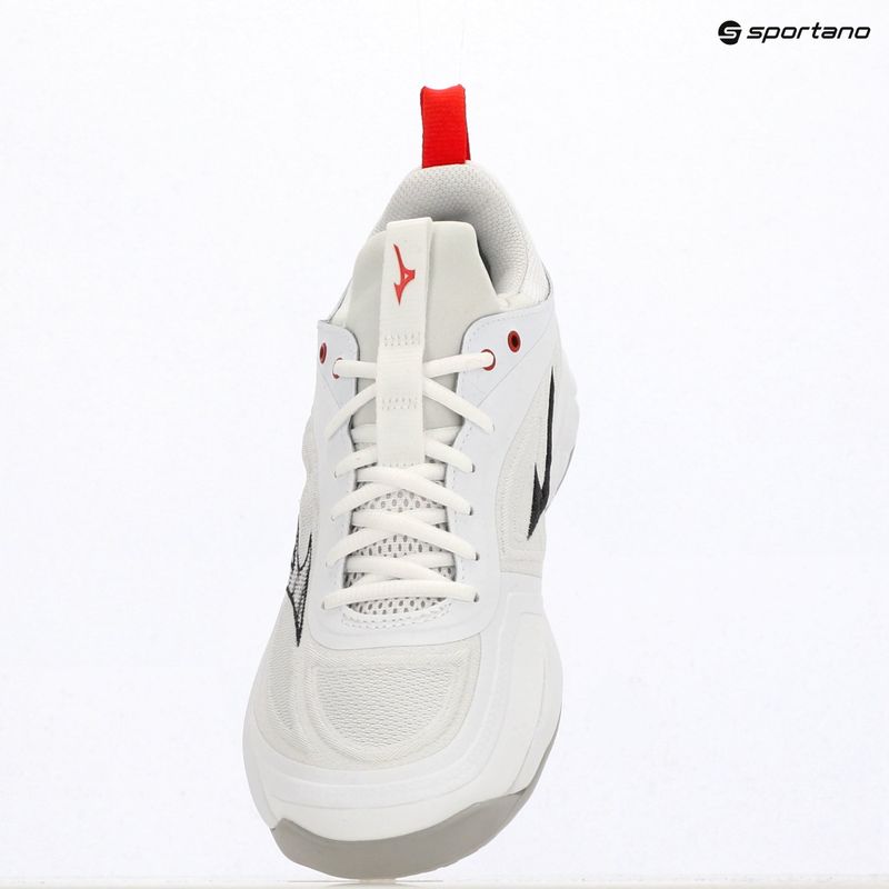 Tinklinio bateliai Mizuno Wave Luminous 3 white/black/fiery red 4