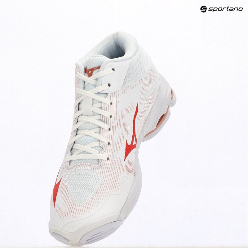 Moteriški tinklinio bateliai Mizuno Wave Lightning Pro Mid white/rose elegance/lava falls 4