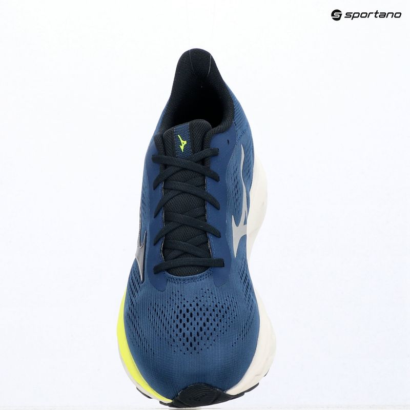 Vyriški bėgimo batai Mizuno Wave Serene 2 estate blue/silver/lightning yellow 3