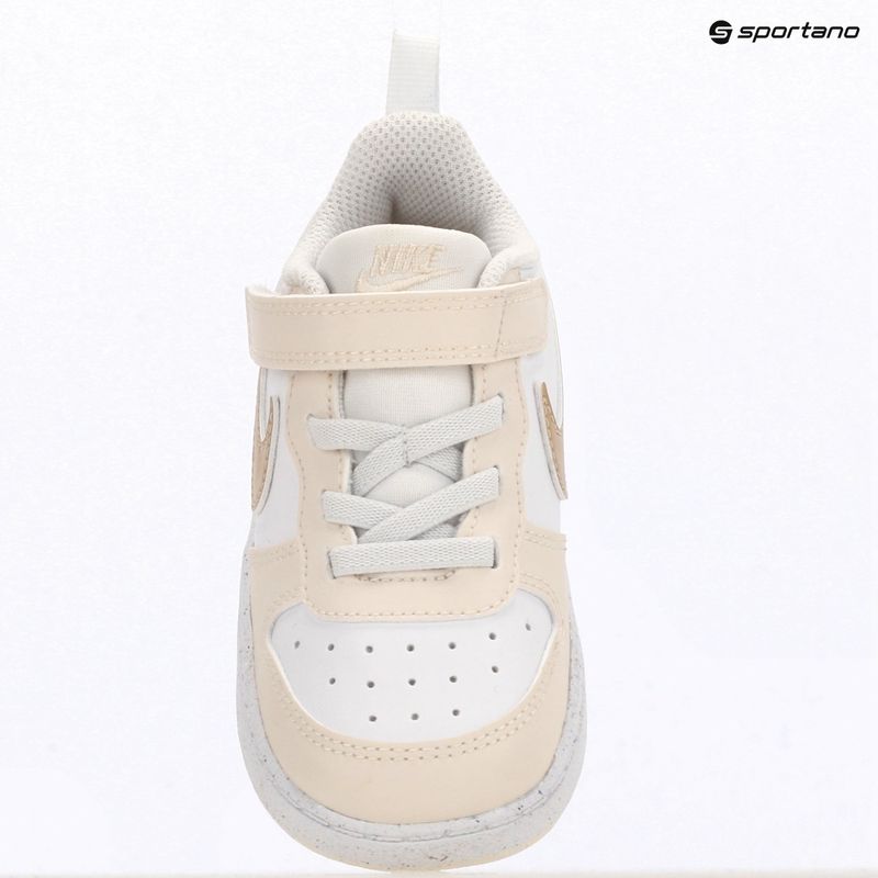 Vaikiški batai Nike Court Borough Low white/chalk/white/shimmer 6