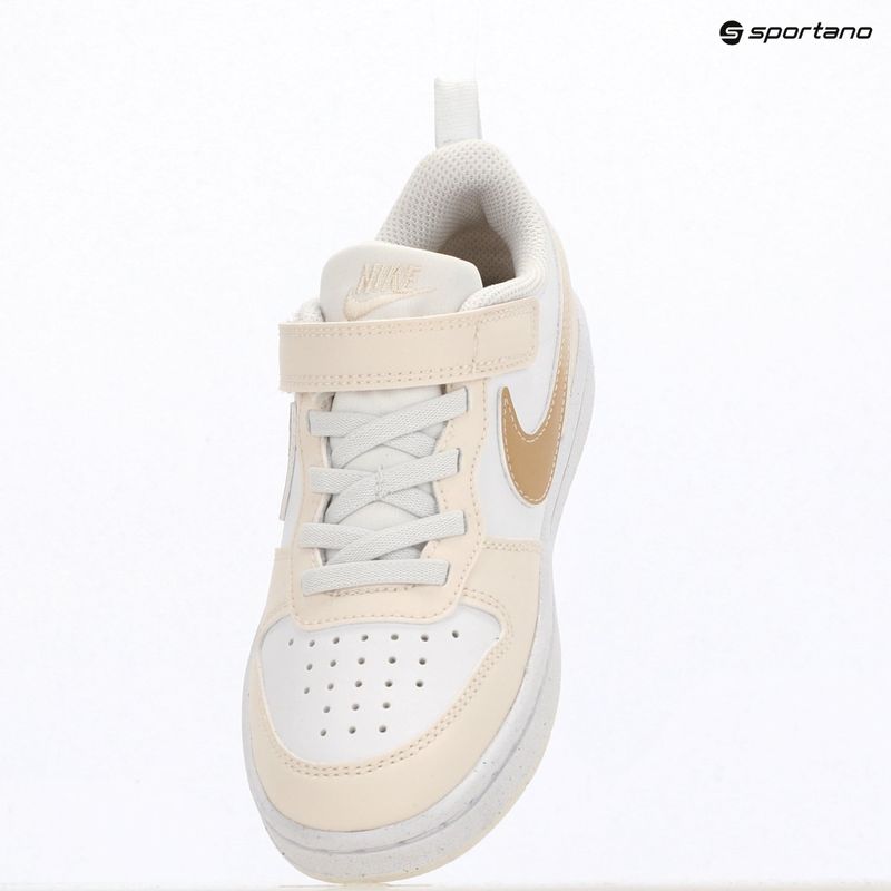 Vaikiški batai Nike Court Borough Low white/chalk/white/shimmer 6