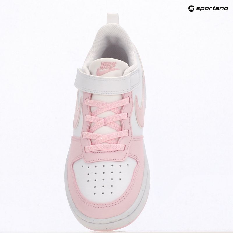 Vaikiški batai Nike Court Borough Low Recraft white/pink foam 6
