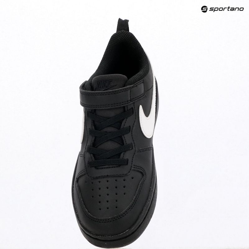 Vaikiški batai Nike Court Borough Low Recraft black/black/white 6