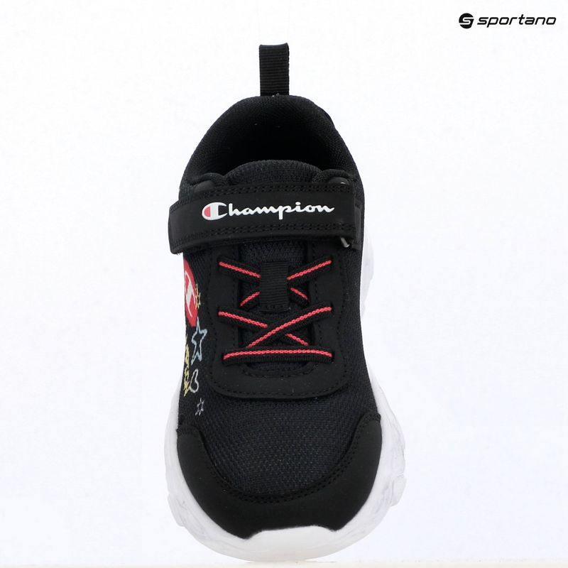 Vaikiški batai Champion Funfair Print G PS Low Cut new black/fluorescent pink/imperial light blue 10