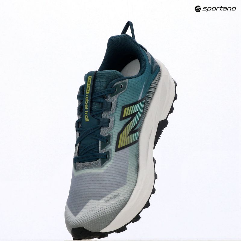 Vyriški bėgimo batai New Balance Rebel Trail V1 medusa green/shadow grey 9
