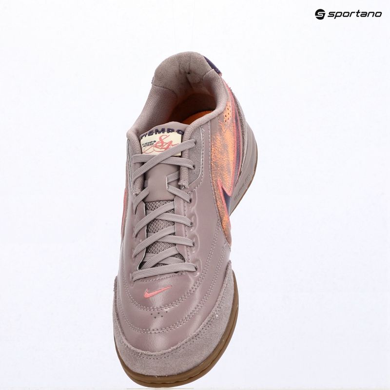 Vyriški futbolo bateliai Nike Tiempo Streetgato PRM IC light violet ore/gum dark brown/peony 10