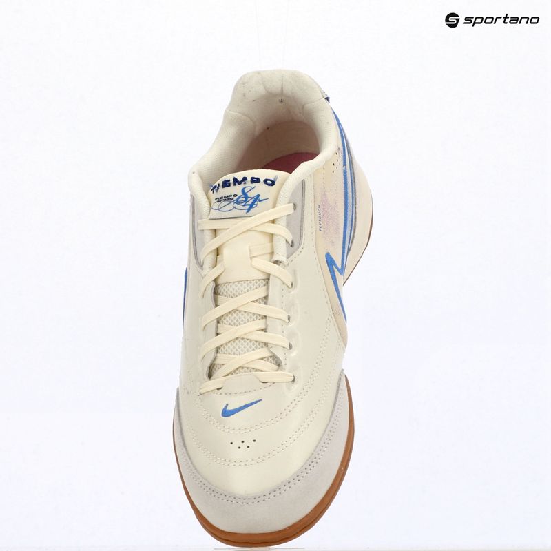 Vyriški futbolo bateliai Nike Tiempo Streetgato PRM IC coconut milk/gum medium brown/blue crystal 11
