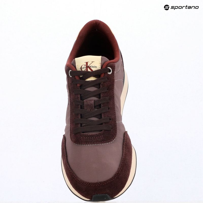 Vyriški batai Calvin Klein YM0YM01361 Retro Runner Ess Mix Mat bordeaux/peppercorn/vanilla 9