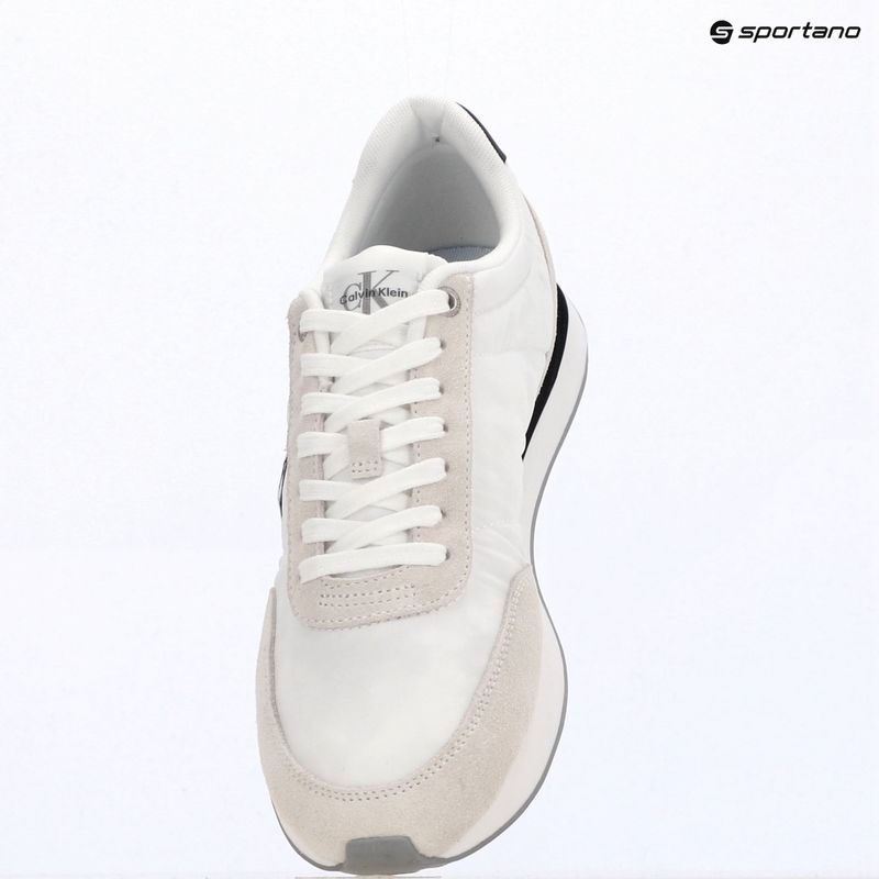 Moteriški batai Calvin Klein YW0YW01990 Retro Runner Lace Up Nylon MG bright white/black 9