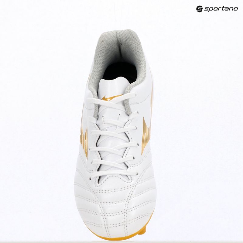 Vaikiški futbolo bateliai Mizuno Monarcida Neo III Select FG white/mp gold 11
