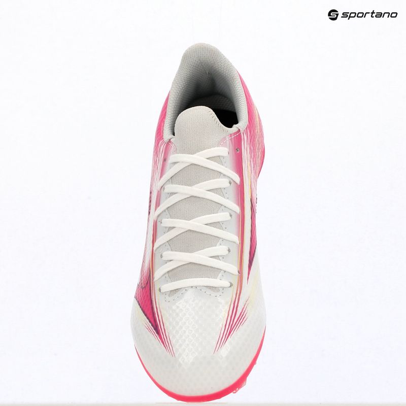 Vaikiški futbolo batai Mizuno Alfa III Select Jr FG white/fuchsia purple 10