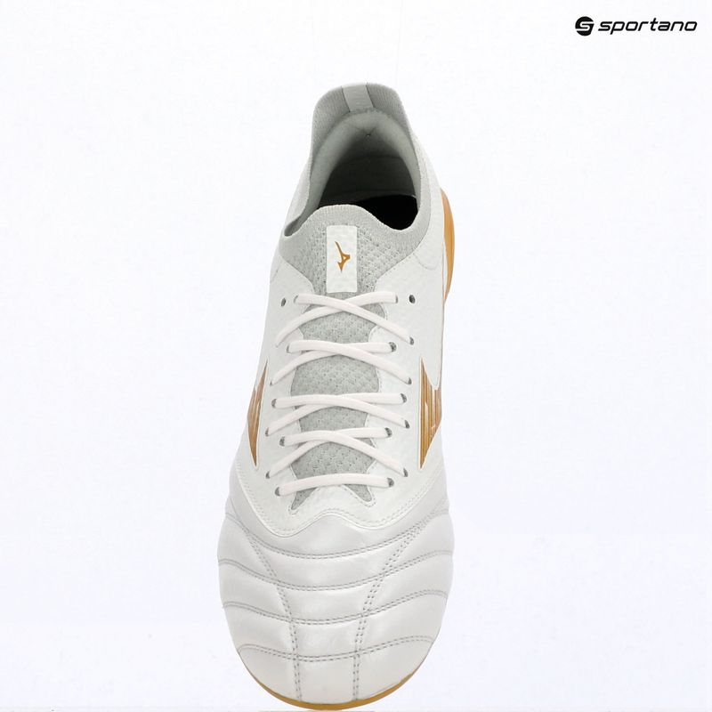 Futbolo bateliai Mizuno Morelia Neo IV Beta Elite AG white/mp gold/cool gray 3c 12