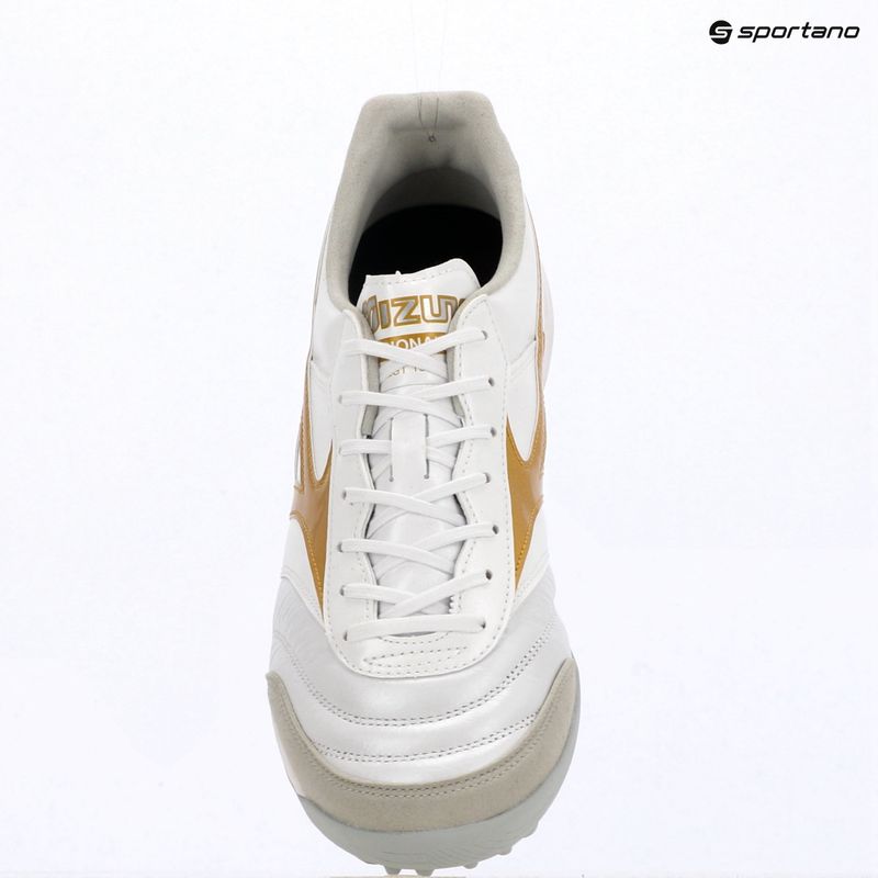 Futbolo bateliai Mizuno Morelia Sala Elite TF white/football gold/galaxy silver 15